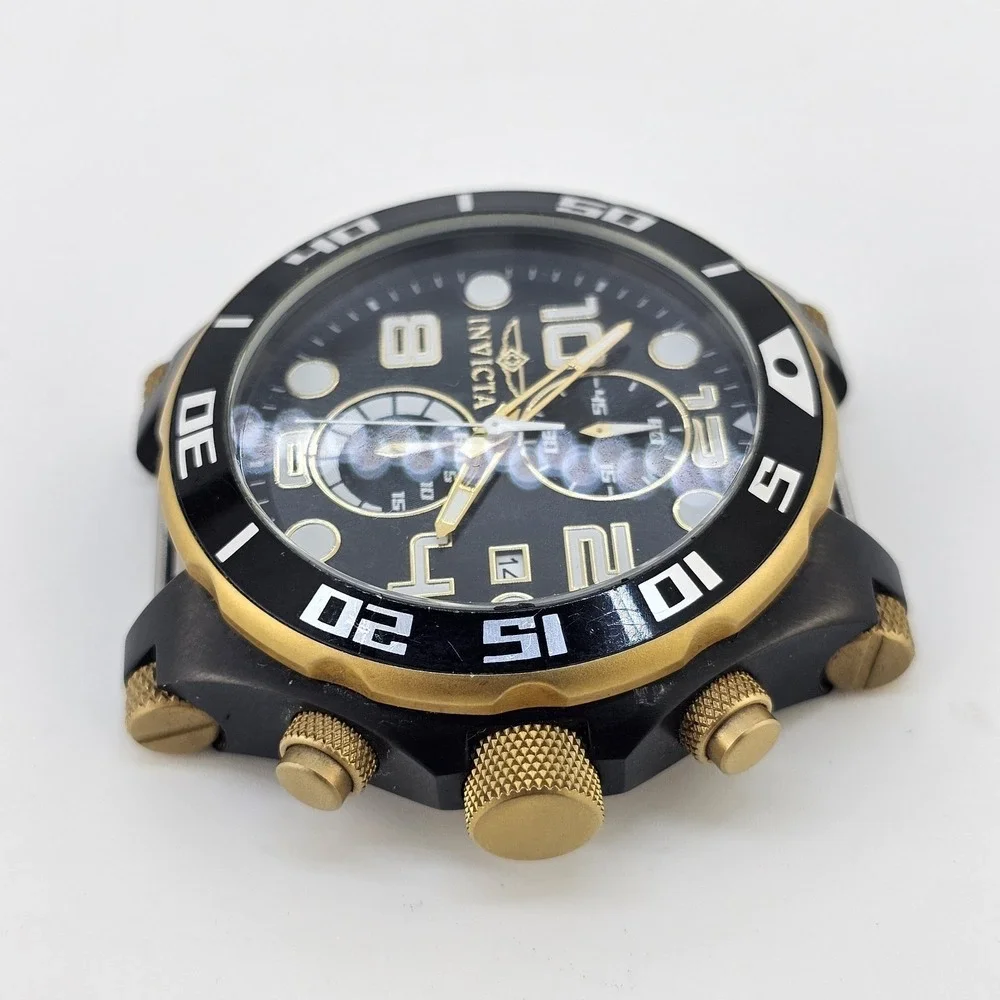 Invicta Pro Driver Men's Watch 50MM Black Dial Date Indicator New Battery